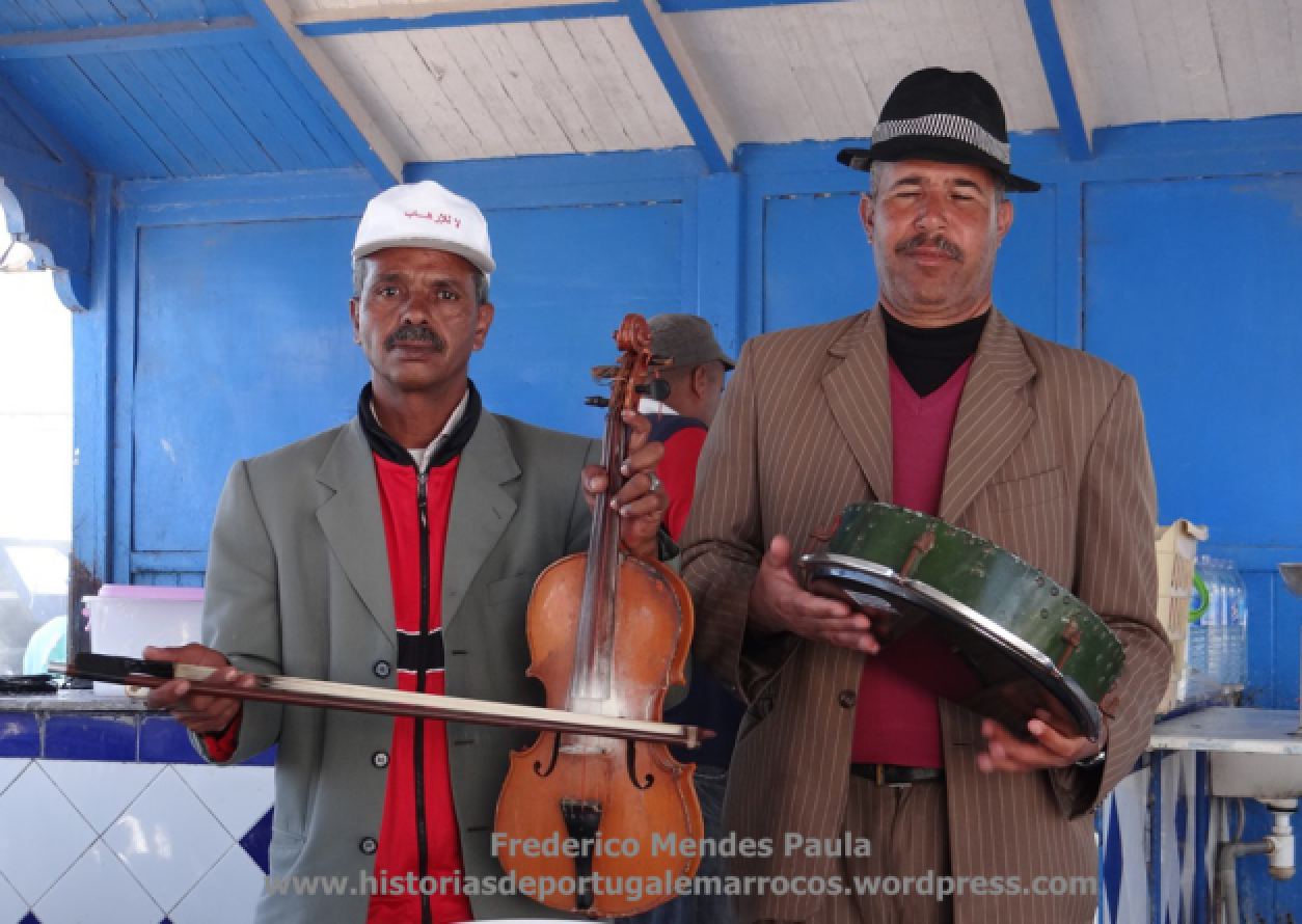 Musicos de rua em Essaouira